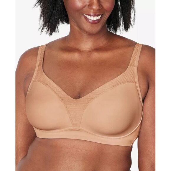 NWT Playtex 18 Hour Bounce Control Convertible Wireless Bra Sz 38D Nude 4699 - Picture 1 of 9